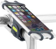 🚲 bone bike tie pro: universal bike phone mount for 4-6 inch smartphones - iphone 8 7 6s plus, samsung galaxy s8 s7 note 6 - dark blue logo