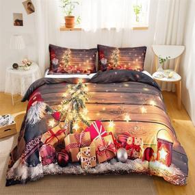 img 4 attached to Christmas Bedding Printed Comforter Microfiber