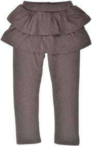 img 4 attached to Simplicity Footless Legging Ruffled Culottes: Stylish Girls' Clothing and Leggings