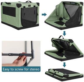 img 1 attached to 🏠 Petsfit Portable Soft Collapsible Dog Crate: The Perfect Indoor and Outdoor Soft-Sided Crate Solution