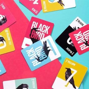 img 2 attached to 🃏 Enhance Your Game Nights with Blackbird Card Game - 2-Pack Custom Rook Specialty Decks, Perfect for Classic Family Trick-Taking! Includes 4-Color Index, 25 Scorecards, and Compatibility with Rook, Hearts, & Rummy