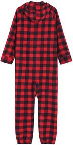 img 3 attached to 🔴 Latuza Buffalo Plaid Adults Fleece Pajamas - Optimal SEO-enhanced Choice!