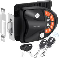 welluck rv lock keyless entry door handle latch: secure your trailer camper with backlit keypad, silent mode, and key fobs logo