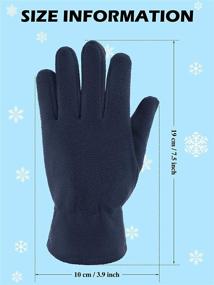 img 3 attached to Pairs Fleece Gloves Winter Fingers Boys' Accessories