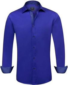 img 4 attached to Alimens Gentle Shirts: Wrinkle 👔 Resistant Regular Men's Clothing for Effortless Style