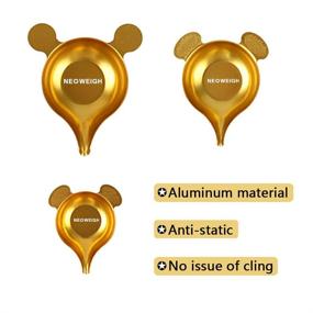 img 3 attached to 🗂️ Aluminum Powder Pans for Reloading with Scale, Narrow Spout, and Liquid Measuring Tray - Pack of 3