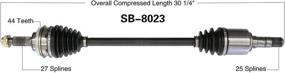 img 1 attached to High-Performance SurTrack SB-8023 CV Axle Shaft: Enhance Your Vehicle's Drivetrain Efficiency