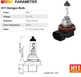 img 3 attached to 🔦 Лампы головного света Hadiikall H11: Высокая производительность 1 шт - Светлее, 12V 55W - лампы для дальнего и ближнего света, а также противотуманные лампы замены.