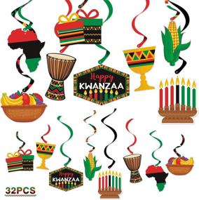 img 4 attached to Kwanzaa Decorations Streamers Celebration Supplies