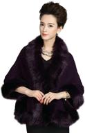 👰 elfjoy bridal faux fur cashmere wool shawl cloak cape coat for winter weddings and parties logo