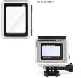 img 1 attached to 📷 Enhance Your GoPro Hero 3+ Hero 4 Experience with SOONSUN Backdoor Case Cover Kit (Standard Backdoor + Skeleton Backdoor + LCD Touch Backdoor) - Standard Size Backdoor