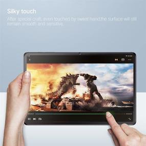 img 1 attached to PERFECTSIGHT [2 шт.] Защитное стекло для Samsung Galaxy Tab S7+/ S7 Plus 12.4 дюйма | Совместимо с Face ID | Без пузырей | Совместимо с чехлом | Прочность 9H, защита от царапин | HD прозрачное закаленное стекло