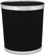 5 gallon black leather stylish basket logo