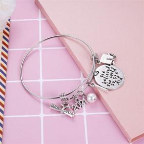 img 2 attached to Ukodnus Class of 2021 Graduation Gift - Senior 2021 Graduation Bracelet - Inspirational Graduation Gifts for Her - 26 Initial Charm Bracelets for College & High School Girls