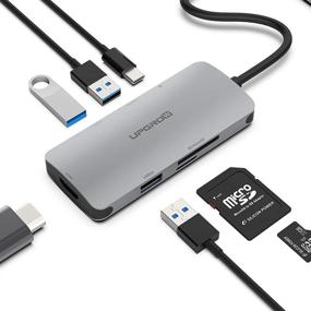 img 4 attached to 🔌 UPGROW USB C Hub 7-1 Multiport Adapter: 4K HDMI, 3 USB 3.0, 100W PD Charger, TF/SD Reader, Type C Dock for MacBook Pro/Air & C Port Laptops