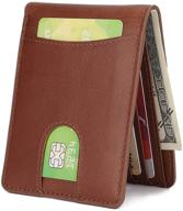 💼 premium leather wallet with rfid blocking – men's billfold for cards, cash & more logo