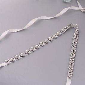 img 3 attached to Azaleas Bridal Rhinestone Bridesmaid Dress Women's Accessories for Belts