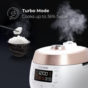 img 1 attached to 🍚 Cuckoo CRP-RT0609FB: 6-Cup Twin Pressure Rice Cooker - High/Non-Pressure Steam & More, Made in Korea, White