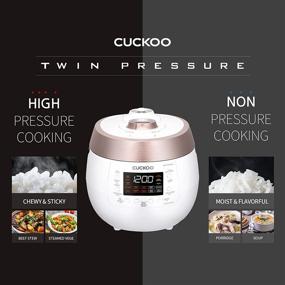 img 3 attached to 🍚 Cuckoo CRP-RT0609FB: 6-Cup Twin Pressure Rice Cooker - High/Non-Pressure Steam & More, Made in Korea, White