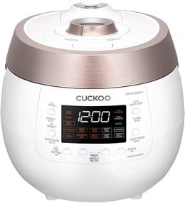 img 4 attached to 🍚 Cuckoo CRP-RT0609FB: 6-Cup Twin Pressure Rice Cooker - High/Non-Pressure Steam & More, Made in Korea, White