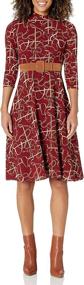 img 2 attached to Donna Morgan Womens Stretch Printed Women's Clothing