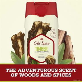 img 1 attached to 🌲 Old Spice Timber Men's Body Wash - Fresher Collection, 16 Fl Oz (Pack of 4)