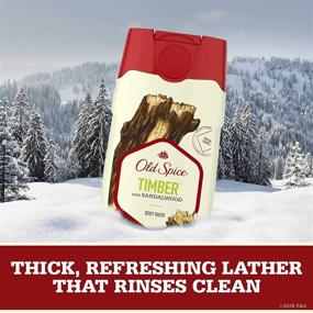 img 2 attached to 🌲 Old Spice Timber Men's Body Wash - Fresher Collection, 16 Fl Oz (Pack of 4)