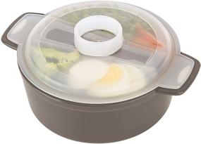 img 2 attached to 🍜 Prep Solutions by Progressive 4-Piece Microwave Ramen Bowl To-Go, Gray - PS-94GY: Convenient and Versatile for Ramen, Udon, Pho Noodles - BPA Free & Dishwasher Safe!