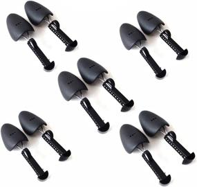 img 4 attached to 👠 Adjustable Length Shoe Tree Stretcher Shaper for Women and Children - Supports Shoes and Boots, Plastic, Set of 5