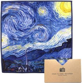 img 3 attached to Premium Extra Large 5 Pack Microfiber Cleaning Cloths - Best for Camera Lens, Glasses, Screens, and All Lens - World's Best Classic Art Collection