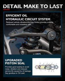 img 1 attached to KAX Rear Struts Compatible with Camry 2007-2011, Avalon 2008-2012 | Complete Shocks Absorber Quick Suspension Struts with Coil Spring Assembly (Set of 2) | Model: 172310 172309 SAA009