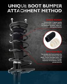 img 2 attached to KAX Rear Struts Compatible with Camry 2007-2011, Avalon 2008-2012 | Complete Shocks Absorber Quick Suspension Struts with Coil Spring Assembly (Set of 2) | Model: 172310 172309 SAA009