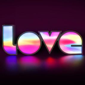 img 4 attached to 💖 Vibrant LED Neon Love Sign Light, 14"x 5" - Perfect Decoration for Girl Bedroom, Weddings, Christmas Parties, Kids Room, and Living Room Ambiance