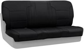 img 4 attached to 🚗 Enhance and Protect Your Chevrolet Front Bench Seats with Coverking Neosupreme Solid (Black) Custom Fit Seat Cover