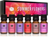 🌸 p&j trading fragrance oil: summer flowers set of 6 - ideal for soap making, diffusers, candles, lotions, haircare, slime, and home fragrance needs logo