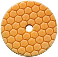 🧼 enhanced chemical guys bufx112hex5 orange hex-logic quantum medium-heavy cutting pad - 5.5 inch with 5 inch backing plate fit logo