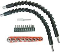 🔧 22-piece flexible screwdriver drill bit extension set, shaft tip extender holder for computer chassis, electrical cabinets, and furniture - improved seo logo