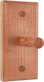 img 1 attached to 🚿 Enhance Your Bathroom Décor with LDR Industries 165 9910 Single Robe Hook in Rustic Oak