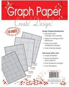 img 1 attached to 📐 Crafters Helper Needlework Graph Paper, 8.5x11 Inches, 40-sheets