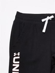 img 2 attached to 🏃 Активная одежда для девочек: Брюки Under Armour из флиса цвета черёмный