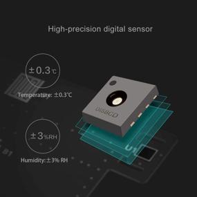 img 2 attached to High Accuracy Digital Hygrometer: Homidy Indoor Thermometer 🌡️ with 360°HD E-Ink Display and Industrial Grade Humidity Gauge