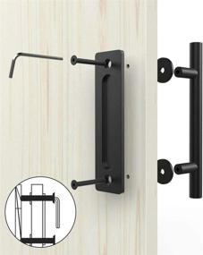 img 3 attached to 🚪 Skysen Sliding Handle Black 681 2Pack: Stylish and Functional Door Accessories