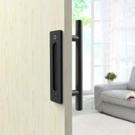 🚪 skysen sliding handle black 681 2pack: stylish and functional door accessories logo