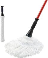 🧹 eyliden mop with 2 reusable heads: versatile wet floor cleaning solution for hardwood, vinyl, tile, and more! logo