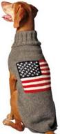 🐶 stylish and cozy: chilly dog xx-large american flag dog sweater logo