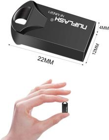 img 2 attached to 💽 256GB USB Flash Drive Black | High Capacity Memory Stick USB 2.0 Storage Thumb Drive