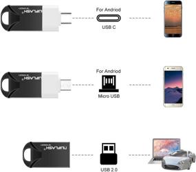 img 3 attached to 💽 256GB USB Flash Drive Black | High Capacity Memory Stick USB 2.0 Storage Thumb Drive