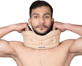 img 1 attached to Wonder Care- Adjustable Soft Cervical Collar: Neck Brace for Pain Relief, Stabilizes Vertebrae, Supports Men & Women