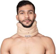 wonder care- adjustable soft cervical collar: neck brace for pain relief, stabilizes vertebrae, supports men & women логотип