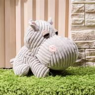 🦛 get a whimsical touch with kesehatan hippo fabric door stopper - perfect for bedroom and living room decor! логотип